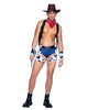 Raw-Hide Hunk Cowboy Costume 5pc