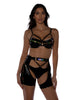 Light-Up Vinyl Bra Set - 2PC