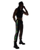 Vinyl and Fishnet Light-Up Joggers