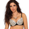 Bra Top with All Over Spikes and Studs