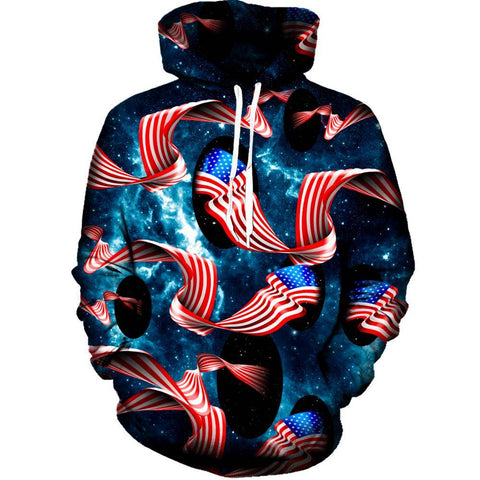 Galactic Flag Girls' Hoodie