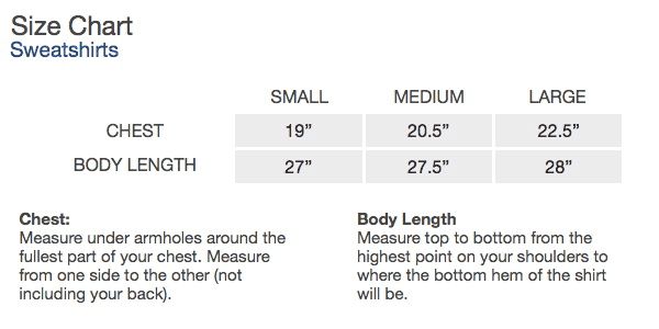 Sizing Chart